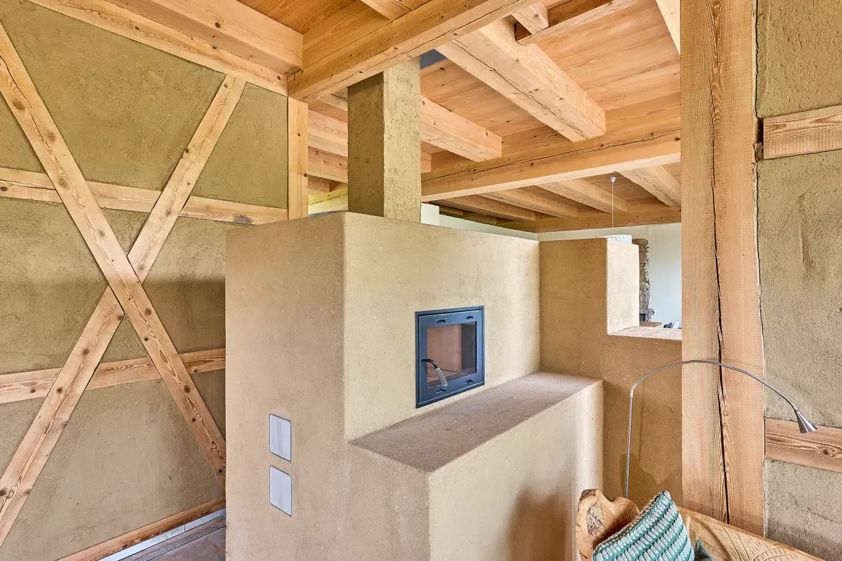 Duffner blockbau lehmofen lehmbau rottenburg © helmuth scham 09