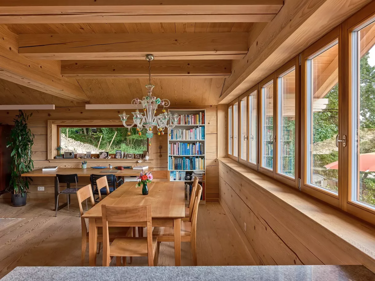 Duffner blockbau holzhaus aargau schweiz © helmuth scham 0167