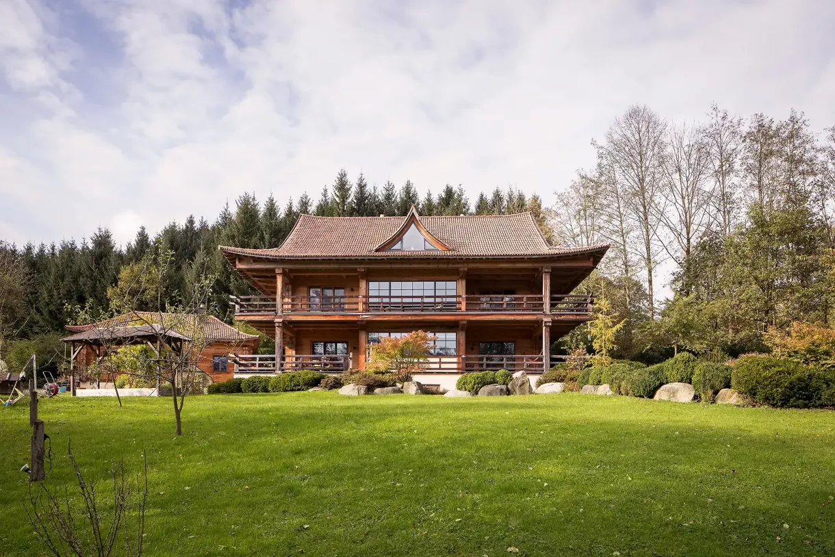 Duffner blockbau holzhaus pagode muenchen © helmuth scham 089