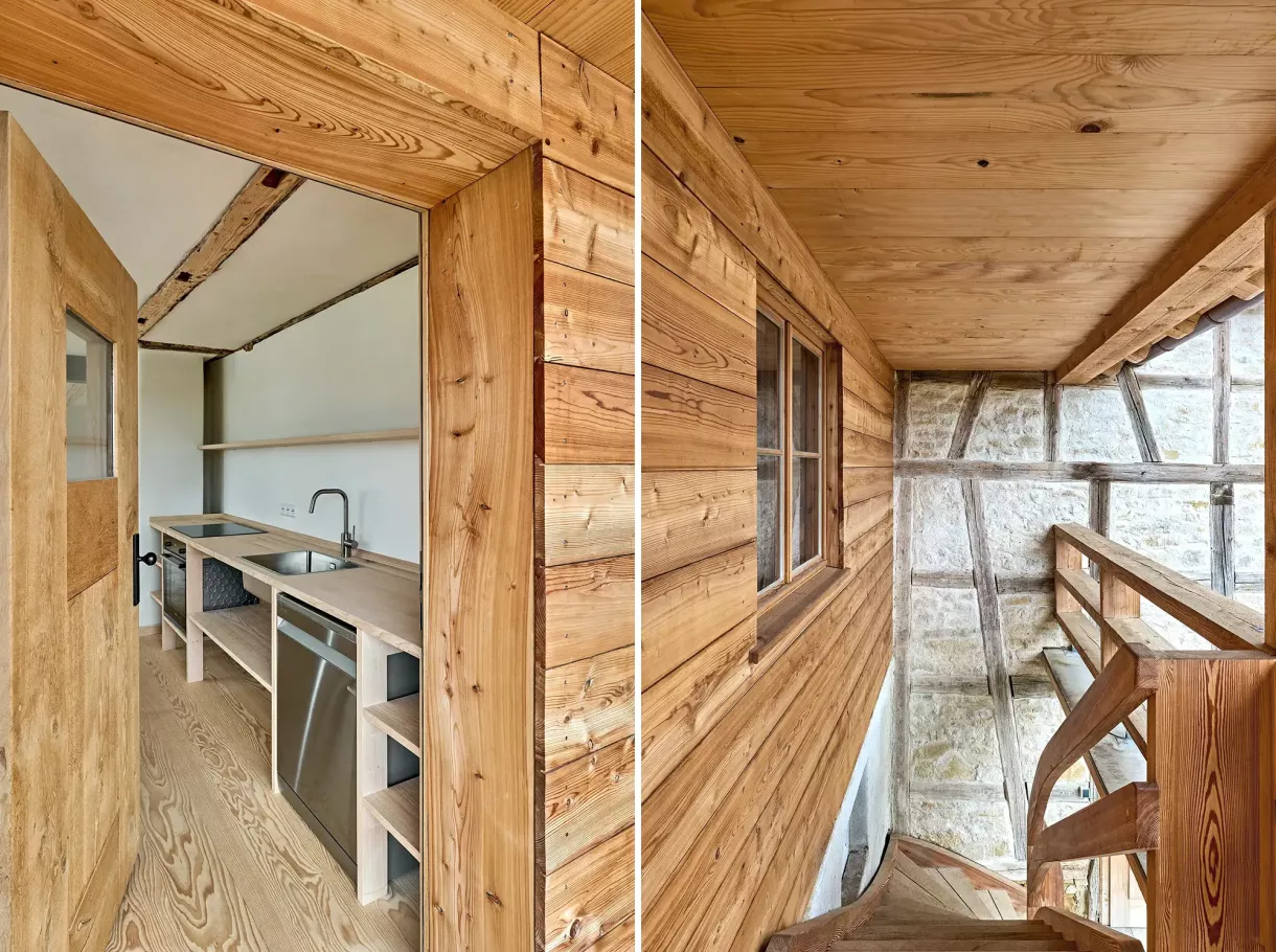 Duffner blockbau holzhaus umbau tuebingen © helmuth scham 08