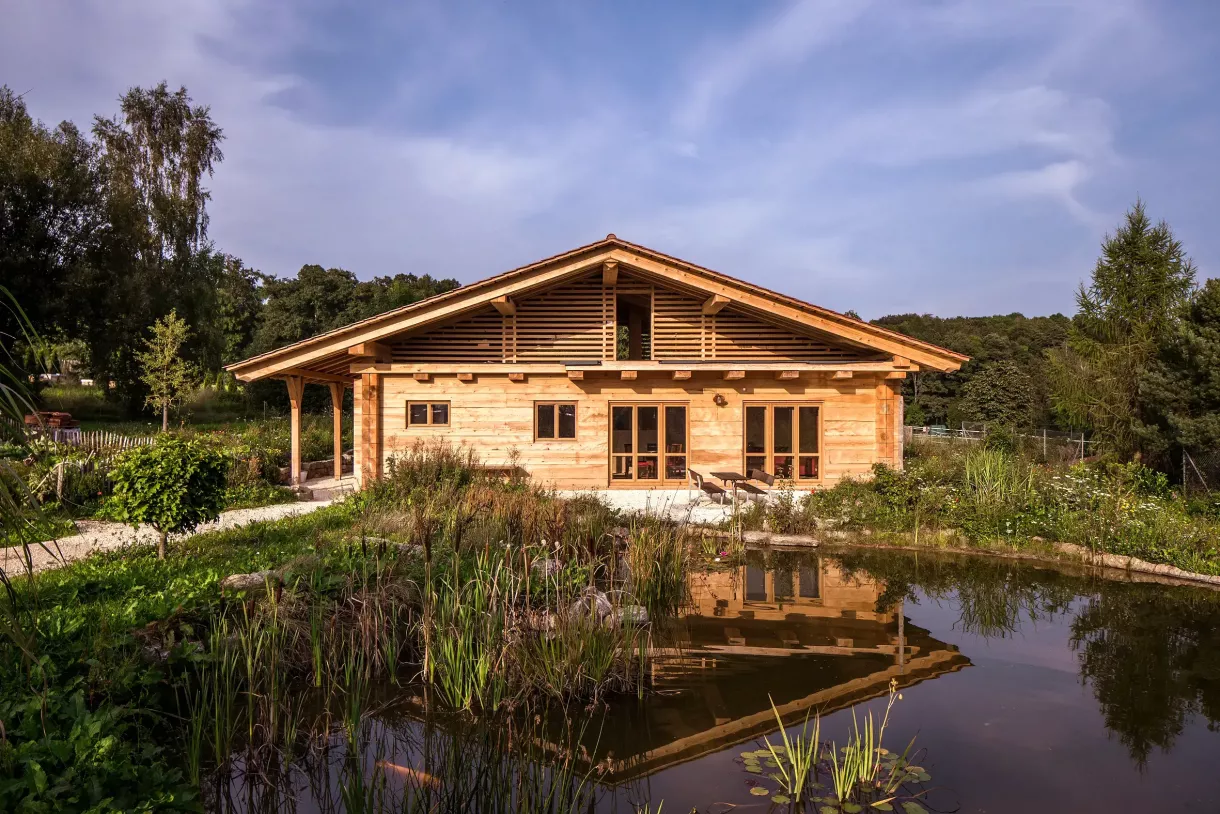 Duffner blockbau holzhaus mit naturkeller bayern © helmuth scham 205